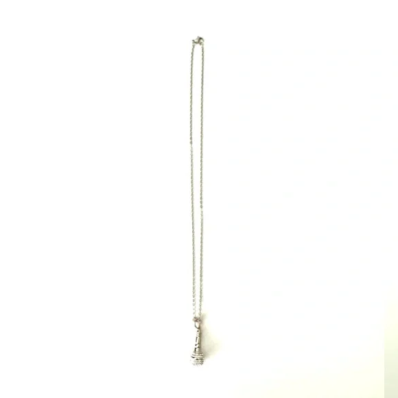 SILVER MICROPHONE Necklace - Picture 3 of 5